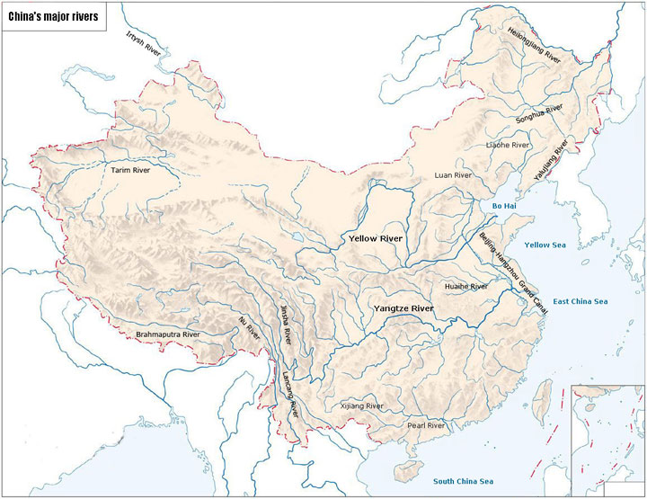 principali fiumi cinesi