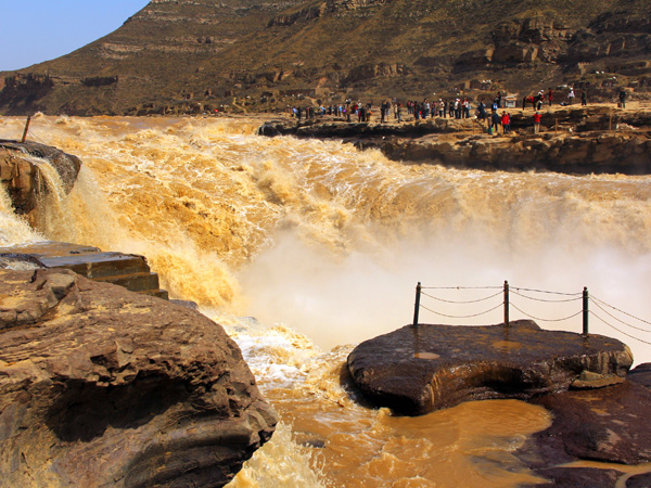 cascata hukou sul fiume giallo