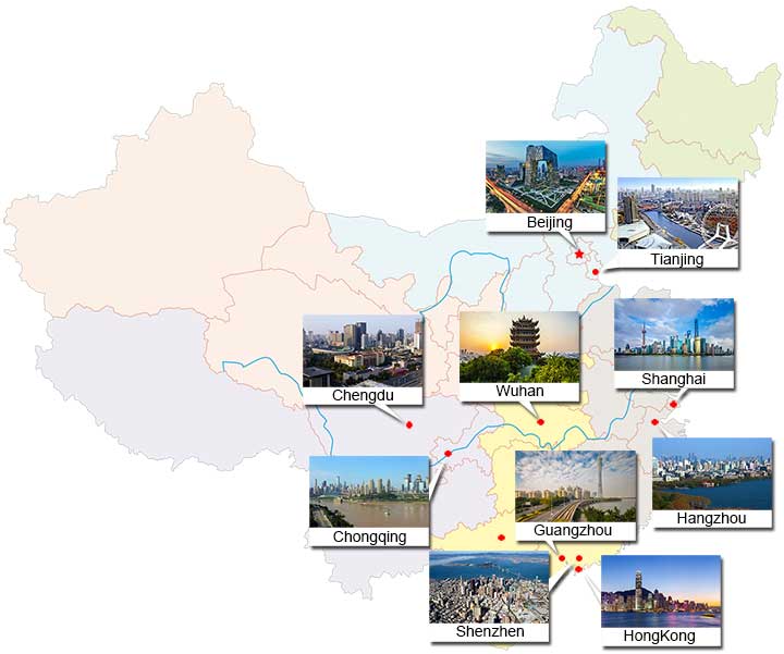 Principali città della Cina