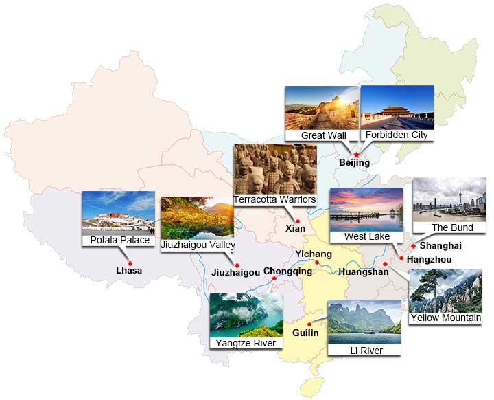 Le 10 migliori attrazioni in Cina