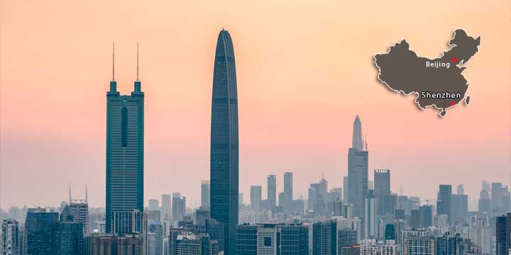 Le 10 città più grandi della Cina: Shenzhen
