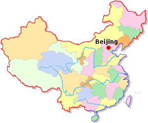 Mappa della posizione di Pechino