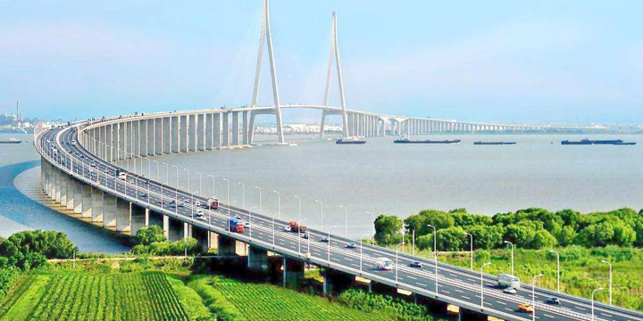 I ponti più lunghi in Cina-Sutong Chinagjiang Highway Bridge (ponte Suzhou-Nantong)