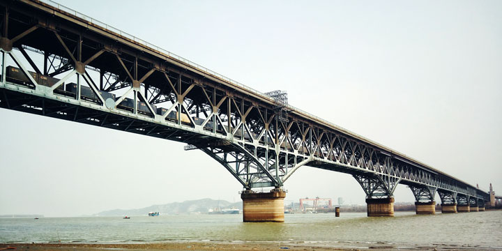 I ponti più lunghi della Cina: il ponte sul fiume Yangtze a Nanchino