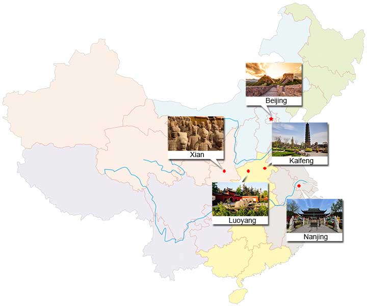 Le principali antiche capitali della Cina