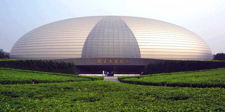 punti di riferimento di pechino, grande teatro nazionale della cina