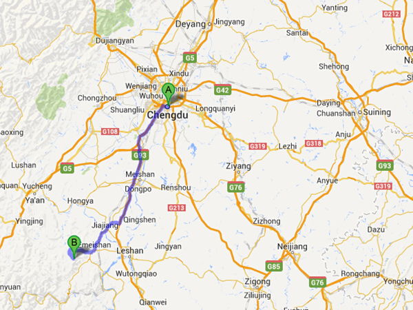 come organizzare un viaggio al Monte Emei da Chengdu