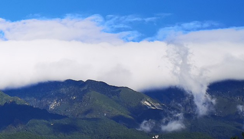 Cime dei monti Cangshan