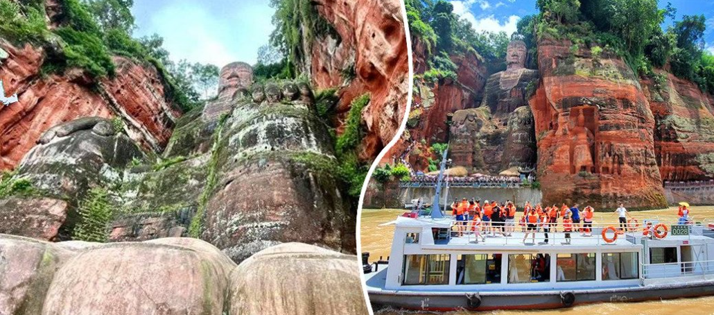 Visita al Buddha gigante di Leshan in barca o a piedi